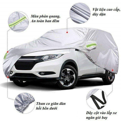 Bạt trùm xe ô tô 4,5 chỗ Huyndai accent vải dù oxford cao cấp , áo bạt