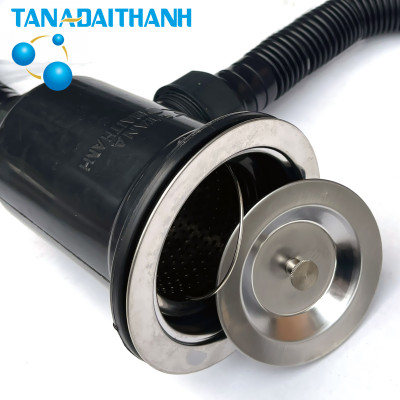 Chậu Rửa Bát Inox Tân Á Đại Thành RA03 - Kích thước 101x47cm loại 2 hộc 1 cánh rộng rãi, tặng kèm bộ xi phông