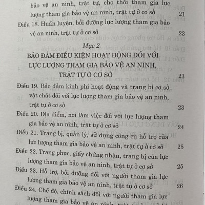 Luật Lực lượng tham gia bảo vệ an ninh, trật tự ở cơ sở