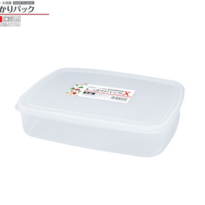 Combo 03 Hộp bảo quản thực phẩm 2600ml hình chữ nhật dẹt - Nội địa Nhật