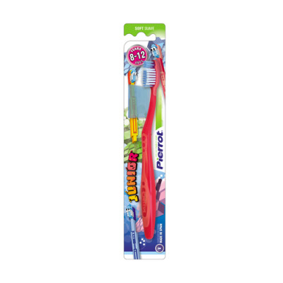 [ Mua 2 tặng 1 set kit ] Bàn chải bảo vệ răng trẻ em PIERROT JUNIOR cho bé từ 8-12 tuổi