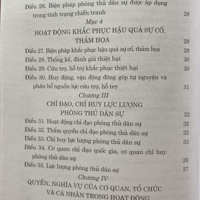 Sách - Luật Phòng Thủ Dân Sự