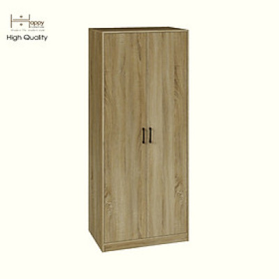 HAPPY FURNITURE , HEINEE - Tủ quần áo 2 cửa mở, TCM_216 , 80cm x 54cm x 190cm DxRxC, sản phẩm phổ thông