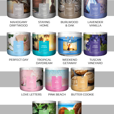 Nến ly 3 bấc sáp đậu nành Goose Creek (411g) - Soothing Coconut