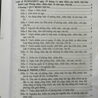Sách Luật Phòng Cháy, Chữa Cháy Và Cứu Nạn, Cứu Hộ – Hệ Thống Văn Bản Quy Định, Hướng Dẫn Chi Tiết Thi Hành (V2586T)