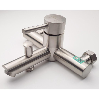 Bộ vòi sen nóng lạnh Inox SUS 304 Eurolife EL-1201 (Trắng vàng)