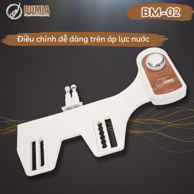 Vòi xịt vệ sinh thông minh gắn bồn cầu Bumia bidet bm02, bảo hành 36 tháng, lắp đặt vào các loại bồn cầu có sẵn tại nhà