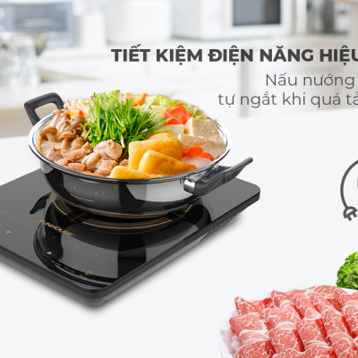 Bếp Từ Đơn Sunhouse SHD6803 (2000W) - Kèm Nồi Lẩu - Hàng Chính Hãng