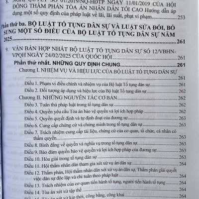 Bộ Luật Dân Sự Năm 2015 - Bộ Luật Tố Tụng Dân Sự Năm 2015 ( Sửa đổi, bổ sung năm 2025 ) Và Các Văn Bản Hướng Dẫn Thi Hành 