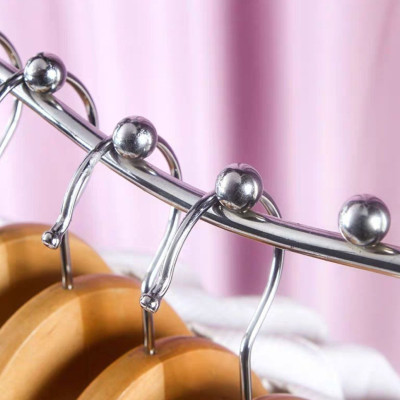 combo 10 móc treo quần áo shop thời trang 7 bi & 9 bi loại cong bắt vít cao cấp