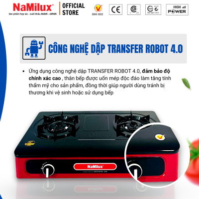 Bếp Gas Đôi Cao Cấp NaMilux DL2063BPF/NH-D3036BPF│Công suất cực đại 4.2kW│Hàng Chính Hãng