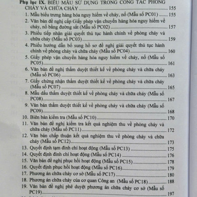 Sách Pháp Luật Về Phòng Cháy Và Chữa Cháy – Danh Mục Cơ Sở Thuộc Diện Quản Lý Về Phòng Cháy Và Chữa Cháy (V2519T)