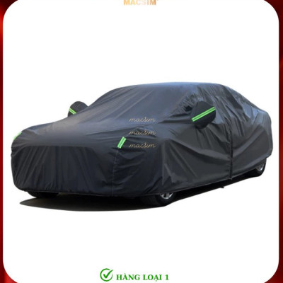 Bạt phủ ô tô Mercedes E nhãn hiệu Macsim sử dụng trong nhà và ngoài trời chất liệu Polyester - màu đen