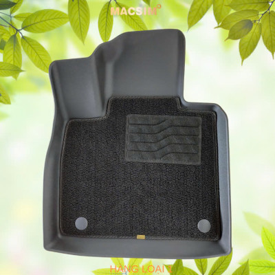 Thảm lót sàn 2 lớp sd3 Hyundai Santafe 2019- 2024 Nhãn hiệu Macsim (Giảm giá nhưng chất lượng không giảm)