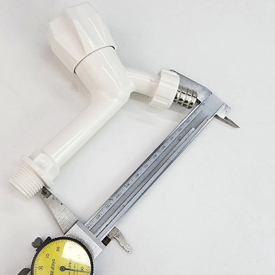 Bộ 3 vòi hồ tay núm tròn nhựa PP trắng, thân dài, ren 21-27mm Eurolife EL-HN06 (Trắng) (3 cái)