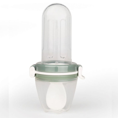 Bình Bóp Chống Hóc Food Squeezer Plus Kidsme Cho Bé Từ 4 Tháng Tuổi Màu Xám Từ Anh Quốc - Ăn Dặm Chủ Động Cho Trẻ Nhỏ