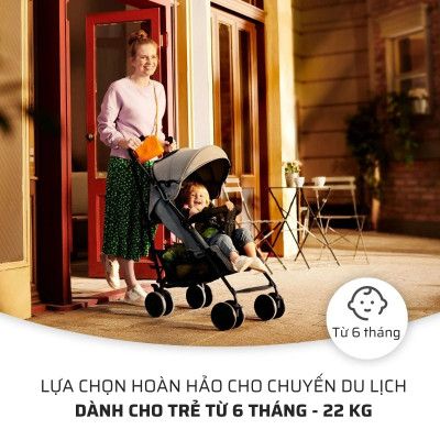 Xe đẩy Kinderkraft SIESTA cho bé từ 6 tháng đến 22kg - Chính hãng