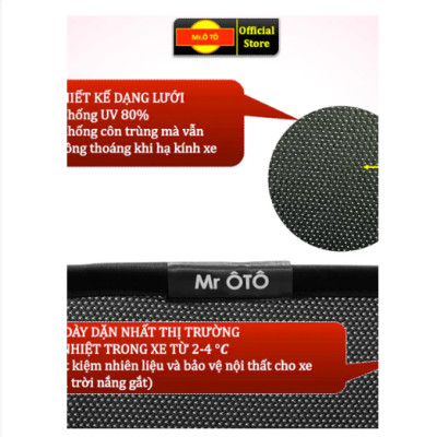 Rèm Che Nắng Kính Hậu, Kính Sau Cốp, Rèm Đuôi Xe Mr Ô TÔ. Hàng Loại 1