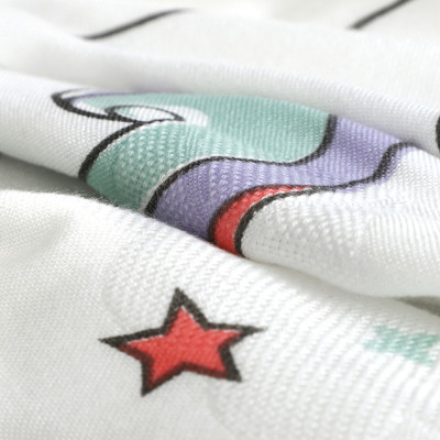 Chăn (mền) đũi cho bé từ sơ sinh đến tiểu học Bamboo Home chất liệu sợi tre thiên nhiên và sợi Cotton, siêu mềm mịn, 110x110cm - Hàng chính hãng BBH07