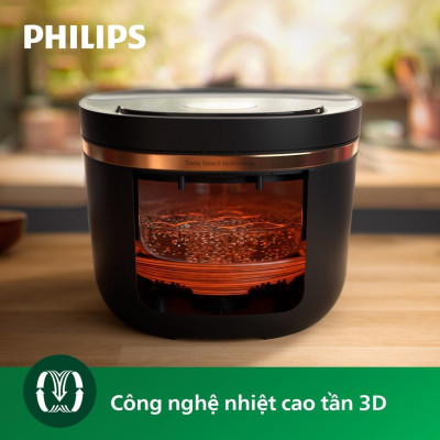 Nồi Cơm Cao Tần Điện Tử Philips HD4539/62, 1.5Lit-1250W, Hàng Chính Hãng