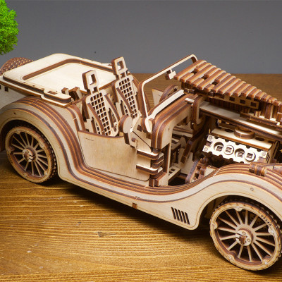 Mô Hình Cơ Học Chi Tiết - TNE - Xe Mui Trần -The TNTCV Cabriolet-Quà Tặng Độc Đáo, Trang Trí Nghệ Thuật