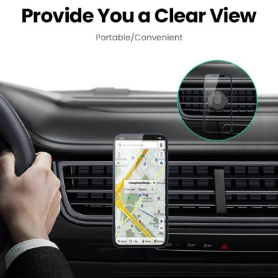 Ugreen UG80869LP352TK 2 trong 1 Màu Đen Giá đỡ điện thoại trên ô tô hoặc để bàn - HÀNG CHÍNH HÃNG