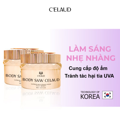 Combo 2 kem dưỡng trắng da body cấp ẩm và làm dịu da Body S&W Celaud