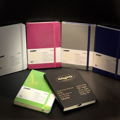 Gift Set Lamy Notebook A6 Softcover Black + Lamy Safari Blue - GSA6-SA008