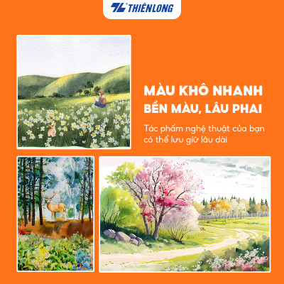 Bộ 12 Màu nước dạng nén Thiên Long Colokit WACO-C001