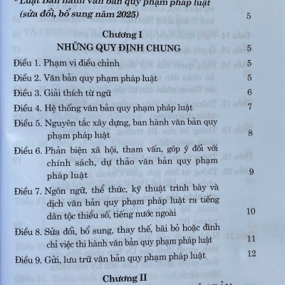 Luật Ban Hành Văn Bản Quy Phạm Pháp Luật (Sửa Đổi, Bổ Sung Năm 2025)