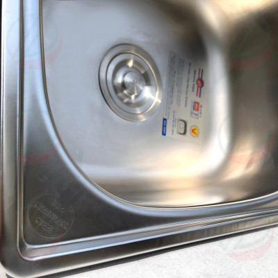 Chậu Rửa Chén Bát Chính Hãng HWATA B1 BD2 INOX 304 - Loại 1 hộc có bàn và 2 hộc, kích thước thông dụng kèm xi phông