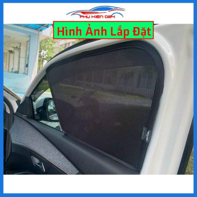 Bộ 4 rèm chắn nắng nam châm Seltos 2020 khung cố định chống tia UV