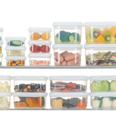 Bộ 2 set 3 hộp nhựa vuông tiện lợi (160ml) - Hàng nội địa Nhật