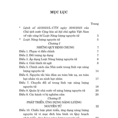 Luật năng lượng nguyên tử năm 2025