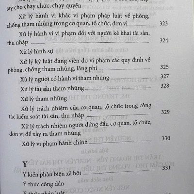 Thuật Ngữ Nội Chính Phòng, Chống Tham Nhũng Và Cải Cách Tư Pháp