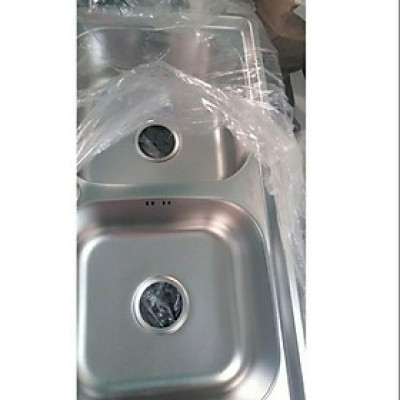 Combo chậu chén inox + vòi rửa chén nóng lạnh inox 304