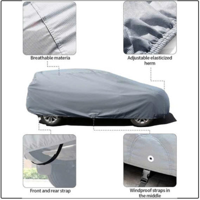 Bạt phủ ô tô chất liệu vải không dệt cao cấp thương hiệu MACSIM dành cho hãng xe Hyundai Elantra màu ghi