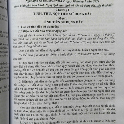 Sách Quy Định Chi Tiết Luật Đất Đai Về Tính, Thu, Nộp Tiền Sử Dụng Đất, Tiền Thuê Đất Và Quỹ Phát Triển Đất (V2516T)