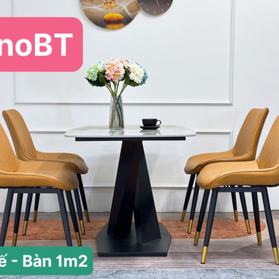 (Khuyến Mãi Sâu )Bộ Bàn Ăn Mặt Đá Cao Cấp 2023 Hàng Sẵn Kho Đủ Màu Lựa Chọn 
