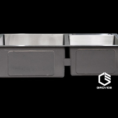 CHẬU RỬA BÁT, CHÉN INOX 2 HỐ LỆCH GRBC7843L