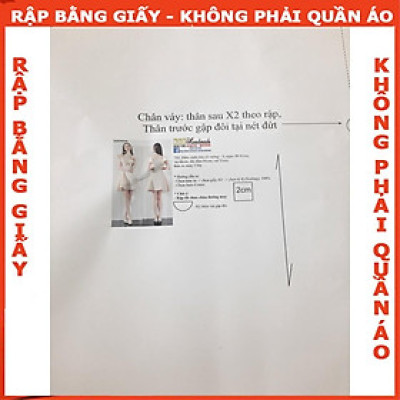 Rập giấy A0 hanbok cách điệu mã R190 (BẢN VẼ)