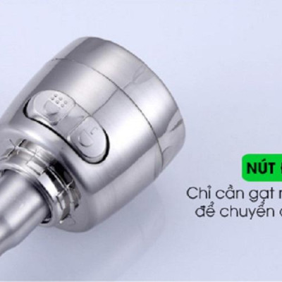 Vòi nước rửa chén bát Inox 304 Cắm Tường Cần mềm - Bát sen 1 Đường Nước (bảo hành 12 tháng)