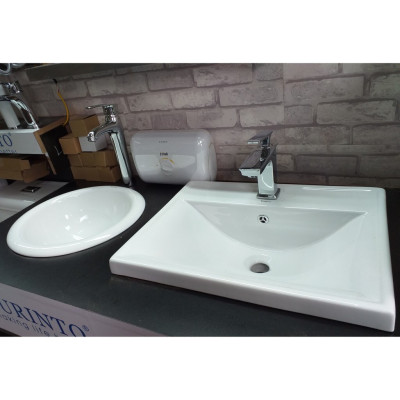 CHẬU RỬA MẶT, VABO BÁN ÂM DƯƠNG VÀNH CAO CẤP, NHẬP KHẨU CHÍNH HÃNG GROVES 1804 50x42 cm