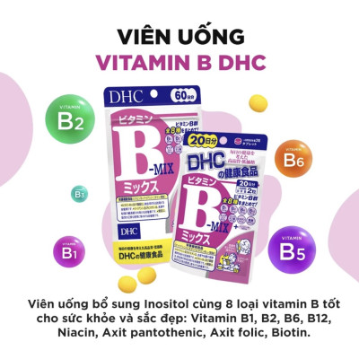 Viên uống Vitamin B tổng hợp DHC Vitamin B Mix 30 - 90 ngày