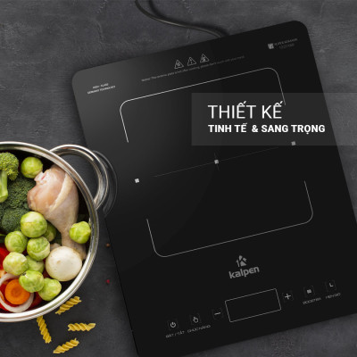 Bếp từ đơn cao cấp Kalpen ICK-1668 công suất 2200W hàng Đức - Bảo hành 2 năm - Hàng chính hãng
