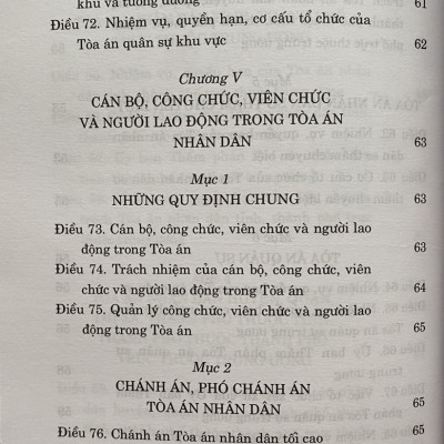 Luật Tổ Chức Toà Án Nhân Dân Năm 2024