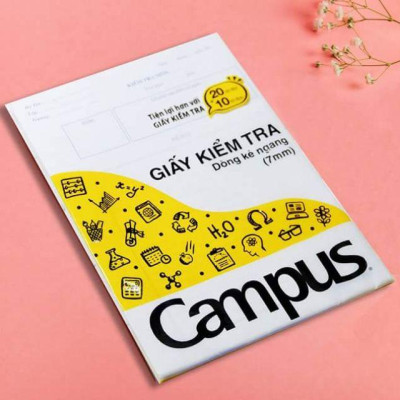 Giấy kiểm tra Cấp 2 / Giấy kiểm tra kẻ ngang Campus TP-BM70G-30 - TP-BS70G-25