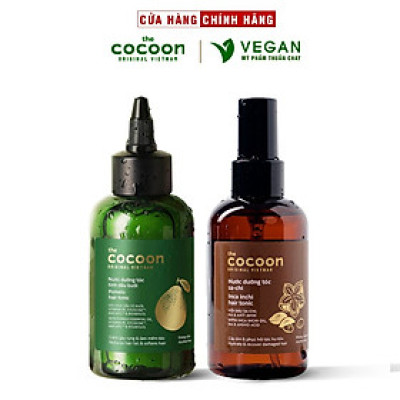 Combo Nước dưỡng tóc tinh dầu bưởi Pomelo Cocoon 140ml + Nước xịt dưỡng tóc Sa-chi Cocoon 140ml