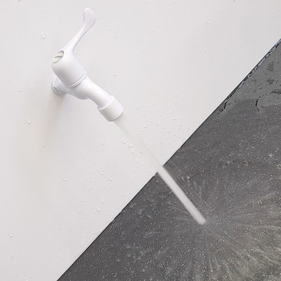 Vòi hồ nhựa ABS mạ Chrome Eurolife EL-HN04 (Trắng)