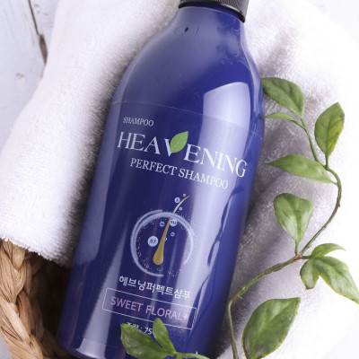 Combo 01 chai Dầu Gội chăm sóc tóc + 01 Sữa tắm dưỡng ẩm da cao cấp Heavening Perfect TẶNG KÈM Hộp & Túi đựng